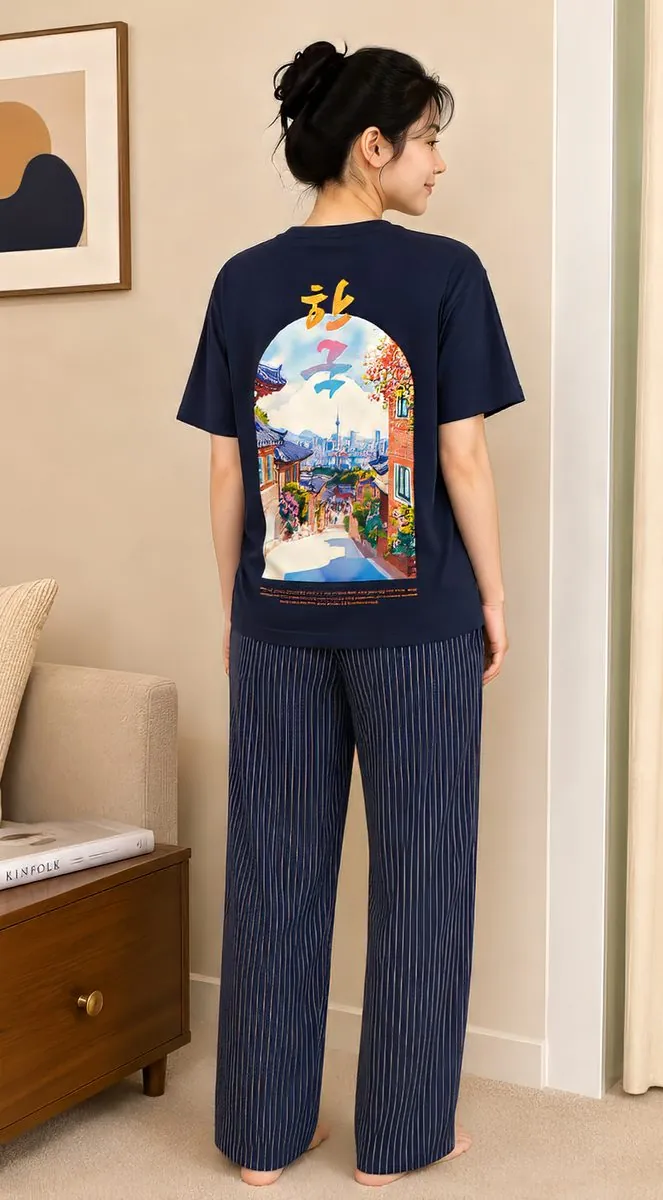 Pijama SOHAN com estampa Korea